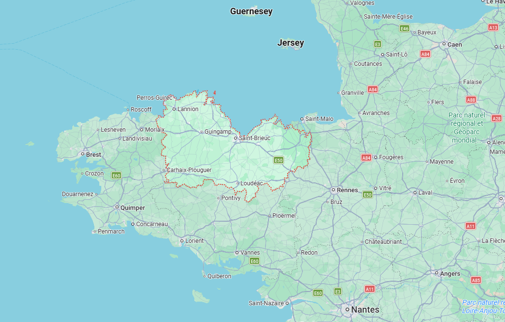 Zone d’intervention CleanMaster dans les Côtes-d’Armor